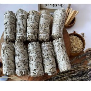 100 bâtons de sauge blanche, attachés à la main et super frais (États-Unis d'Amérique)