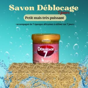 Puissant Savon de Deblocage 7 jours + 7 éponges africaines